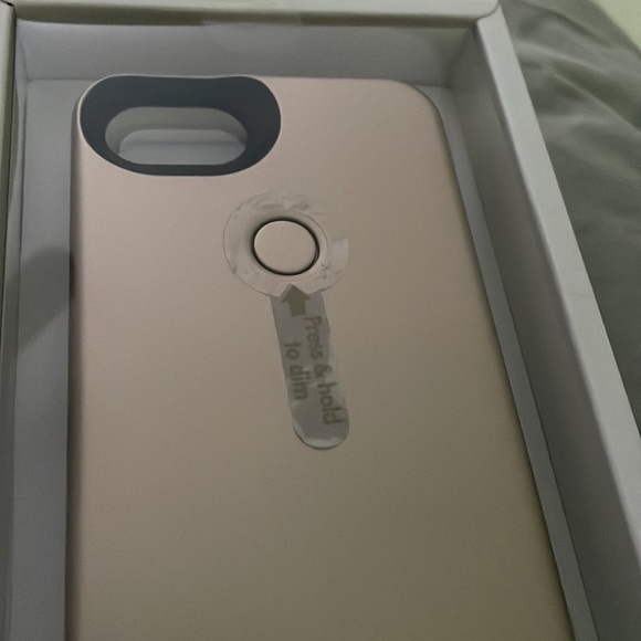 NEW - LuMee Two Selfie Phone Case, Gold Matte - Fits iPhone 6, 6s, 7, 8 - Picture 3 of 7